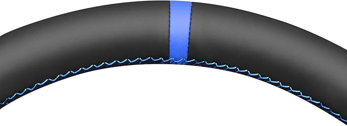 MEWANT Hand Stitch Faux Leather Woven Embossed Athsuede Steering Wheel Cover for BMW 2Series F22 F23 F30 F34 F32 F33 F36