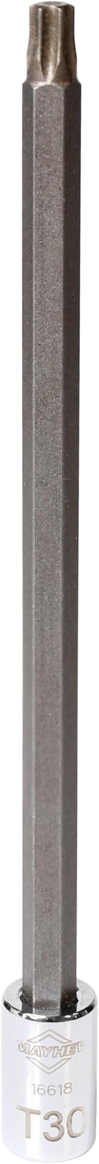 Mayhew Tools 16042 Torx Insert Socket Bit Set, Chrome, 6-Piece Long-Length