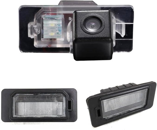 HD Waterproof Car Rear View Backup Camera Vehicle-Specific License Plate Light Reverse Camera, Parking Safety Assistant System Night Vision, Replacement for Fiat 500X Petrol Diesel SUV FWD 334