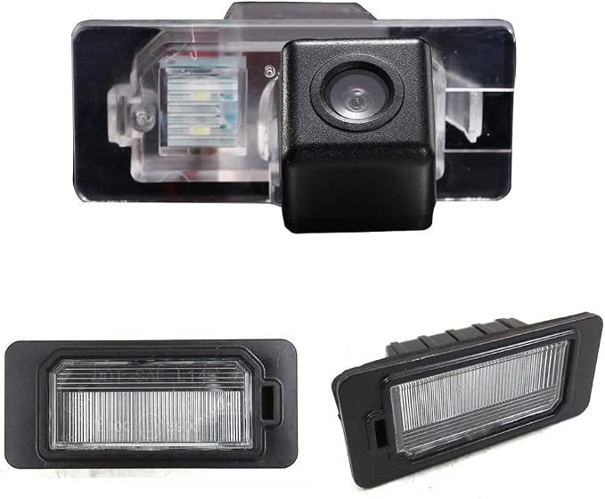 HD Waterproof Car Rear View Backup Camera Vehicle-Specific License Plate Light Reverse Camera, Parking Safety Assistant System Night Vision, Replacement for Fiat 500X Petrol Diesel SUV FWD 334