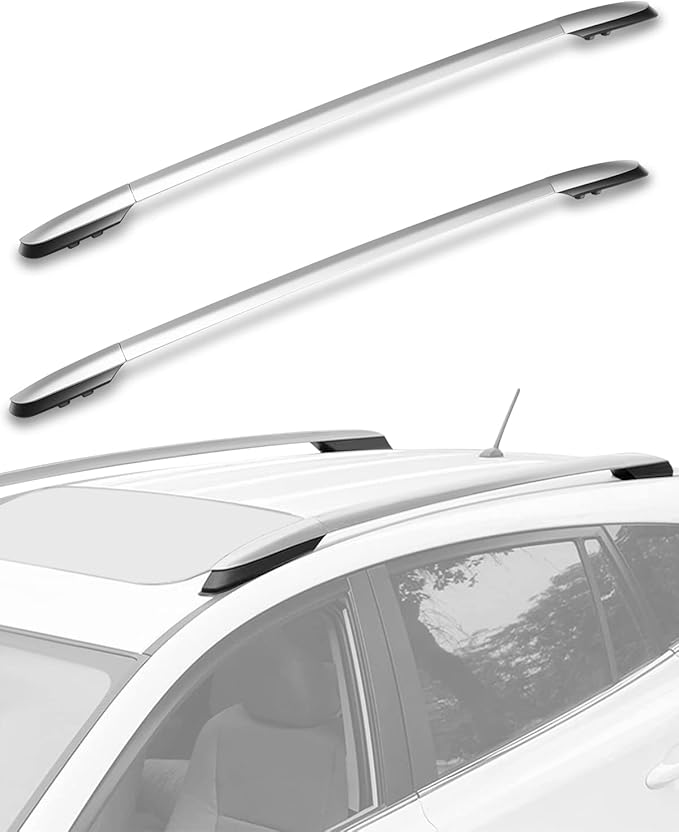 Scitoo Roof Rack Cross Bars Side Rails Baggage Carrier for Toyota RAV4 2013-2018 Silver 2 Pcs Roof Top Rack Luggage Carrier