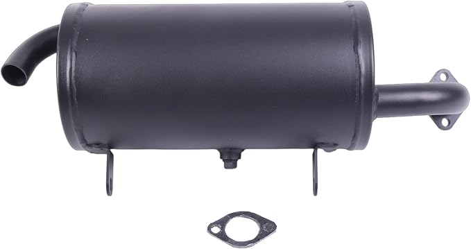 Exhaust Muffler 18091-0235 18091-0487 with Gasket 11061-0132 Compatible with 2004-2020 Kawasaki Mule 600 2X4 610 4X4 SX KAF400 UTVs