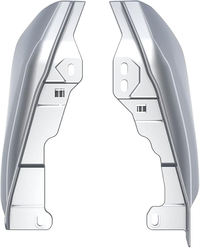 Advanblack 2024 RG Mid Frame Air Deflectors Compatible for Harley Touring Street Glide, Road King, Electra Glide, 2009-2025(Barracuda Silver)