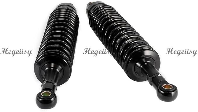 360mm 380mm 400mm 420mm Universal Motorbike Air Shock Absorber Rear Suspension ATV Quad Scooter Dirt Bike For YZF-R1 YZF-R6 YZF-125 XC EXC XCF (Black, 14.96 inch 380mm)
