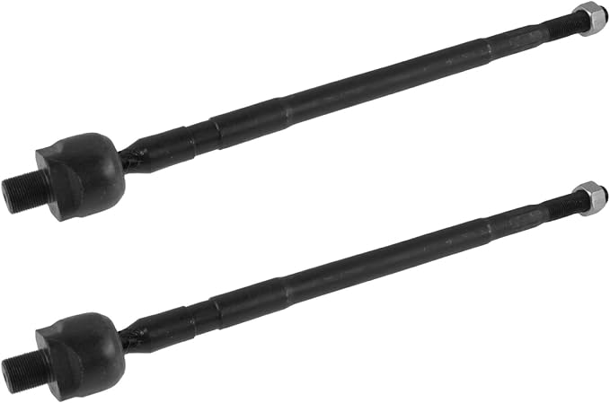 TRQ Front Inner Tie Rod Set 2 Piece Compatible with 1991-1996 Ford Escort 91-96 Mercury Tracer 1990-1994 Mazda 323 90-94 Protege