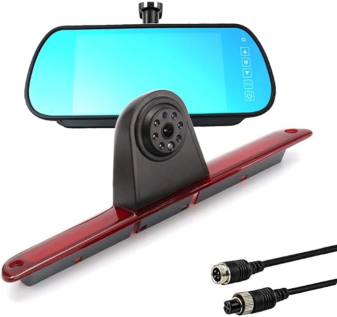 Brake Light Reversing Backup Camera Kit with 7'' TFT LCD Monitor for 2007-2018 Mercedes Benz Sprinter/Dodge Sprinter/VW C Rafter Vans Parking Safety