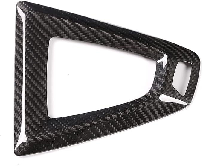 Fit for BMW F80 F82 M3 M4 2014 to 2019 Center Console Gearbox Decorative Panel Frame, Real Carbon Fiber Interior Accessories Gear Lever Panel Base Cover (LHD - Black Carbon)