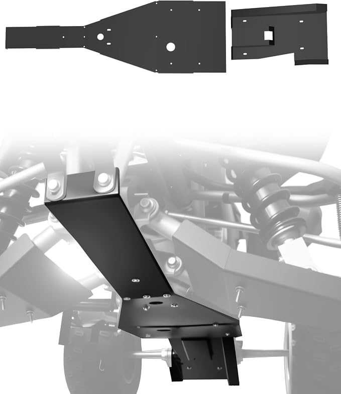 Frame Skid Plate & Swing Arm Skid Plate Guard for Yamaha Raptor 700, ATV Combined Full Chassis Protector for Yamaha Raptor 700 700R 2006-2025 Accessories