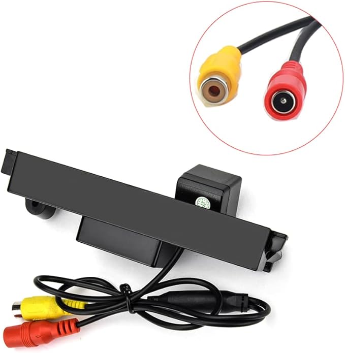 Vlicevrn HD Fisheye Vehicle Car Rear View Camera Fixed Parking Line Night Vision Backup Parking Camera for Toyota RAV4 XA30 / Toyota Vanguard XA30 2005~2012 (Spare Wheel On Door )