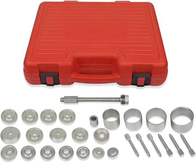 SCITOO 31pcs Front Wheel Drive Hub Bearing Puller Remover Installer Tool Set For FWD Vehicles