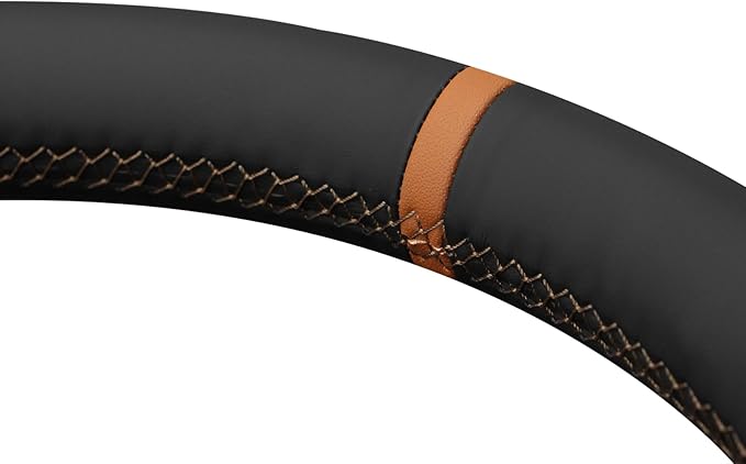MEWANT DIY Stitching Car Steering Wheel Protector Wrap Cover for GMC Sierra 1500 2019-2023 / Sierra 1500 Limited 2022 / Sierra 2500 2020-2024 / Sierra 3500 2020-2024 / Yukon (XL) 2021-2023 Accessories