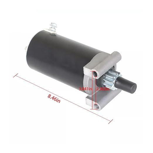 Starter Motor for Husqvarna YTH20K42 LGT2554 LGT2654 LGT48DXL, 2012 Husqvarna 24 Hp Kohler 725cc Engine Replaces John Deere AM117130 AM120729