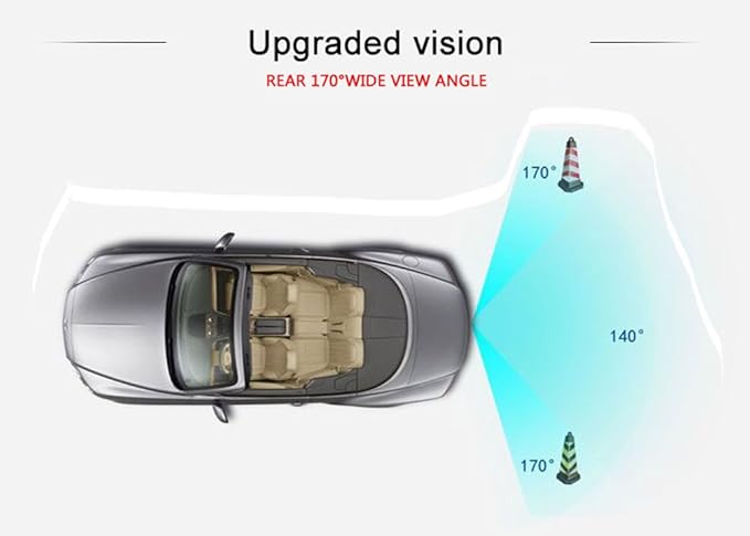 Super HD Vehicle Backup License Plate Cameras Car Rear View Back up Camera compatiable for Volvo S80L /S40L/S80/S40/S60/V60/XC90/XC60/C70/S60L Waterproof HD (Model A= Clip+Screw Connector)