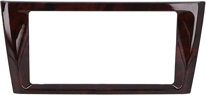 Central Console Frame, 2?Din Radio Fascia Car Stereo Navigation Refitted Dash Panel Kit Frame Mahogany Fit for Avalon 2000?2004