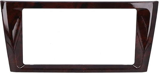 Central Console Frame, 2?Din Radio Fascia Car Stereo Navigation Refitted Dash Panel Kit Frame Mahogany Fit for Avalon 2000?2004