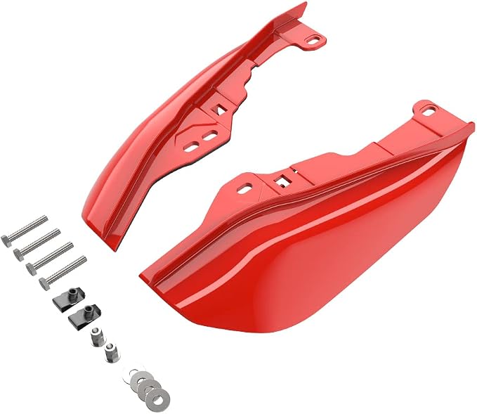 Advanblack 2024 RG Mid Frame Air Deflectors Compatible for Harley Touring Street Glide, Road King, Electra Glide, 2009-2025(Performance Orange)
