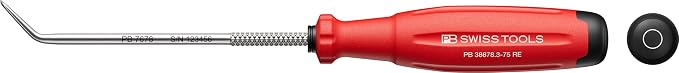 PB Swiss Tools Mini Pick Tool Set PB 38681.Set CBB | 100% Swiss Made | 4-Piece SwissGrip Evo Hand Tool for Automotive, O-Ring, Brake, Motor, Gearbox Seal