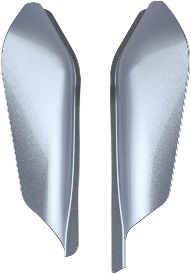 Advanblack 2024 RG Mid Frame Air Deflectors Compatible for Harley Touring Street Glide, Road King, Electra Glide, 2009-2025(Atlas Silver)