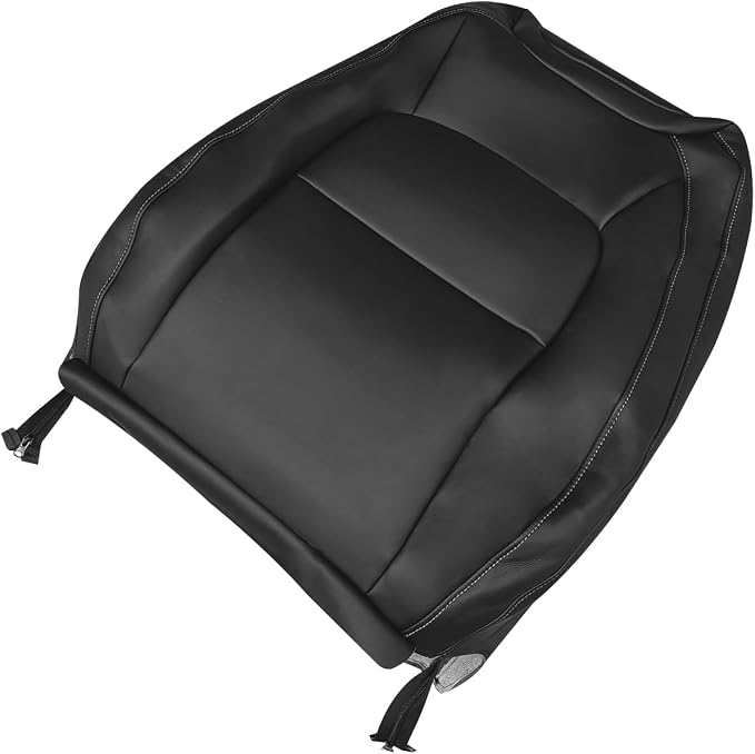 Driver Bottom & Top Lean Back Seat Cover, Jet Black Seat Cover Fits for Chevy Colorado LT GMC Canyon SLT 2015-2022