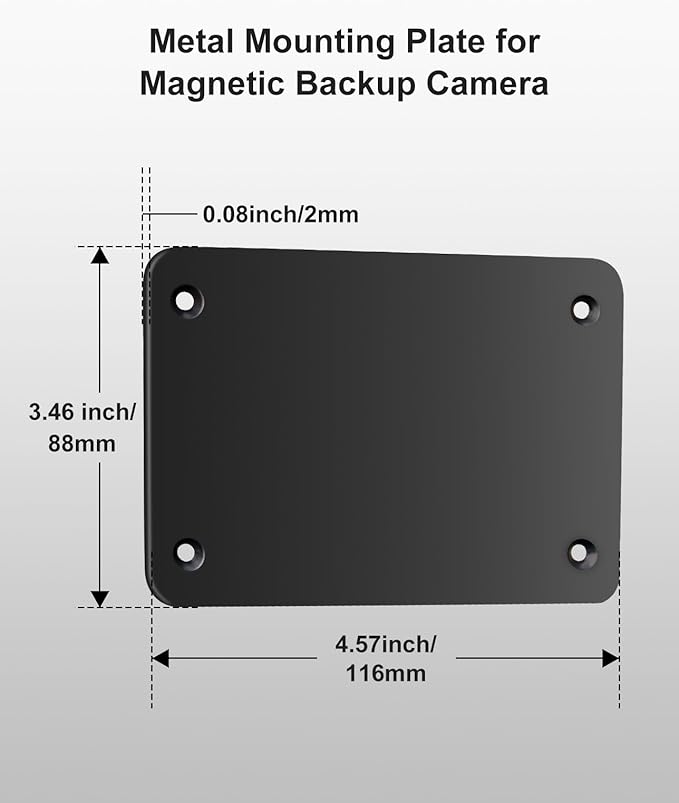 1080P Solar Wireless Backup Camera with Metal Mounting Plate