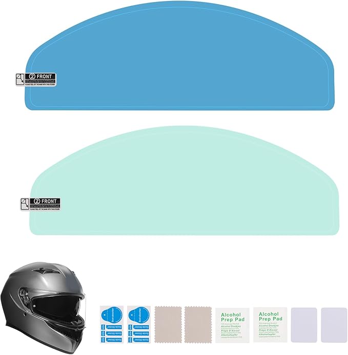 2PCS Motorcycle Helmet Visor Tint Anti Fog Film,Motorcycle Helmet with Visors Film Insert for Clear Vision,Motorcycles Accessories Motorcycles Visors Rainproof Sticker