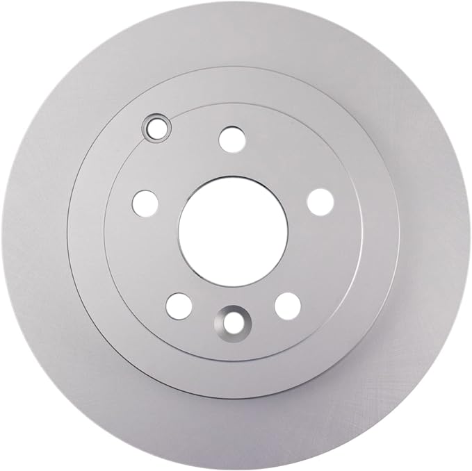 TRQ Rear Brake Rotor Set G Coated Vented Compatible with 2008-2012 Land Rover LR2
