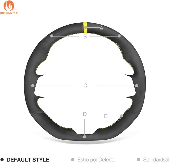 MEWANT Hand Sewing Breathable Car Steering Wheel Cover for Subaru WRX 2015-2021 / WRX STI 2015-2021 Steering Wheels Accessories for Subaru WRX (STI)