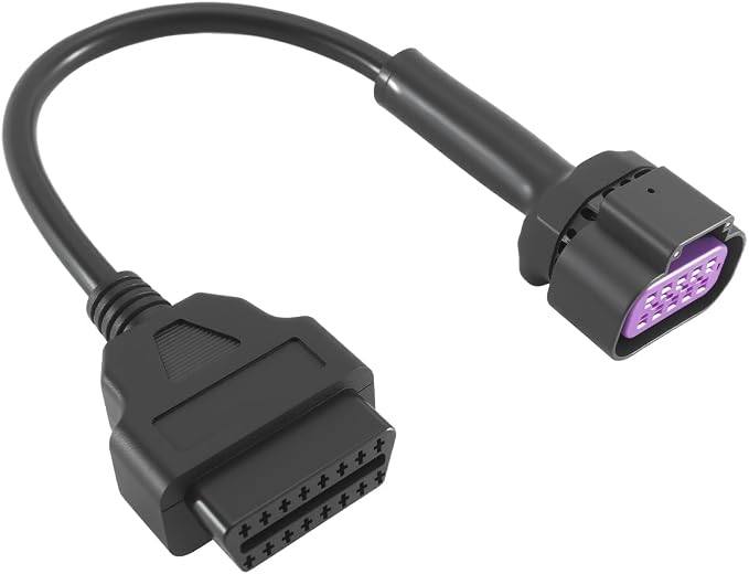 OBD2 Adapter 10-Pin Cable Fit for Mercury MerCruiser Cummins DTS Fit for Jaltest JDC617A