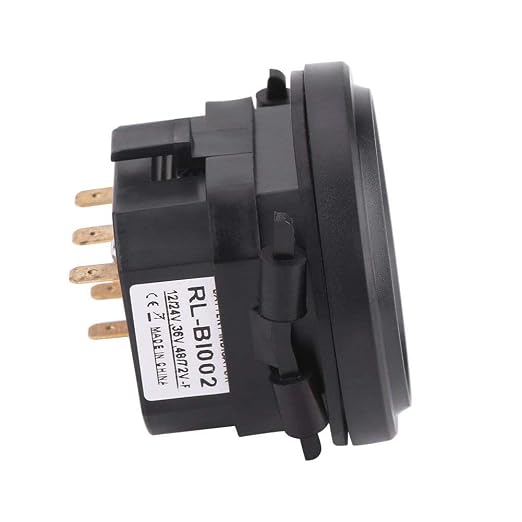 Aramox Cart Battery Meter: 12V/24V/36V/48V/72V Digital Battery Indicator Gauge for Carts