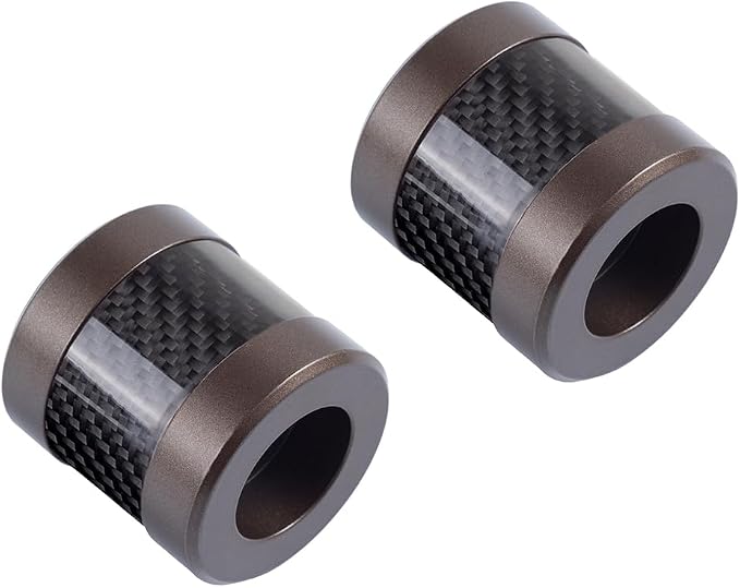 Advanblack Protek Machined CNC Alumium with Carbon Fiber Inlay Crash Bar Slider (Bronze CNC w/Carbon Inlay)