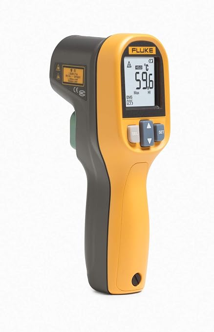 Fluke 59 Max+ Infrared Thermometer, Yellow, 59 max Plus, 10:1 DTS Ratio, FLUKE-59 MAX+ NA