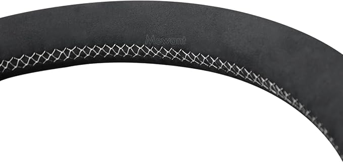 MEWANT Hand Stitch Car Steering Wheel Protector Wrap Cover for GMC Sierra 1500 2019-2023 / Sierra 1500 Limited 2022 / Sierra 2500 2020-2024 / Sierra 3500 2020-2024 / Yukon (XL) 2021-2023 Accessories