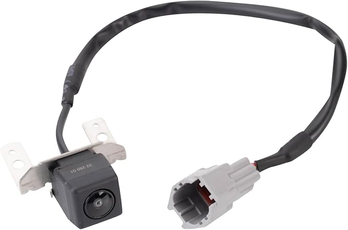 TRQ Rear View Camera Park Assist Camera Black Plastic 130 deg View Angle Compatible with 2011-2012 Hyundai Sonata