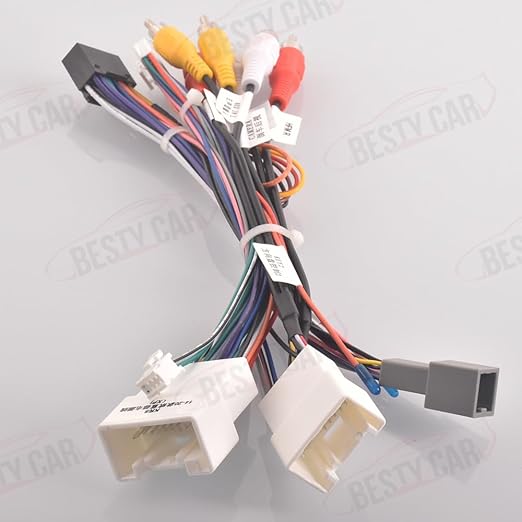 16pin Car Stereo Wiring Harness Adapter with Canbus Box for Mitsubishi Outlander Pajero Support OEM Rockford Amplifier Camera SWC USB