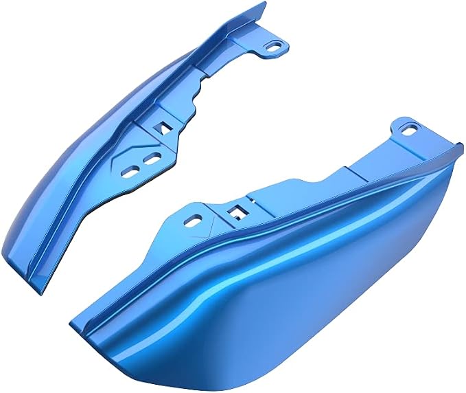 Advanblack 2024 RG Mid Frame Air Deflectors Compatible for Harley Touring Street Glide, Road King, Electra Glide, 2009-2025(Electric Blue)