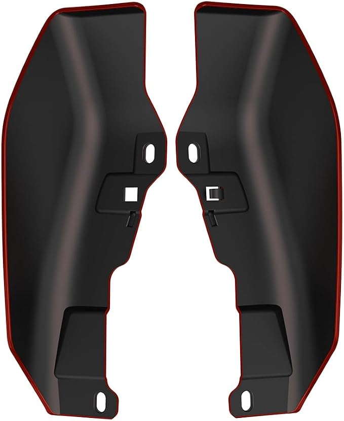 Color - Matched Mid Frame Air Deflectors Heat Shield, Perfectly Fit for Harley Touring Models 2009-2026 Red Rock