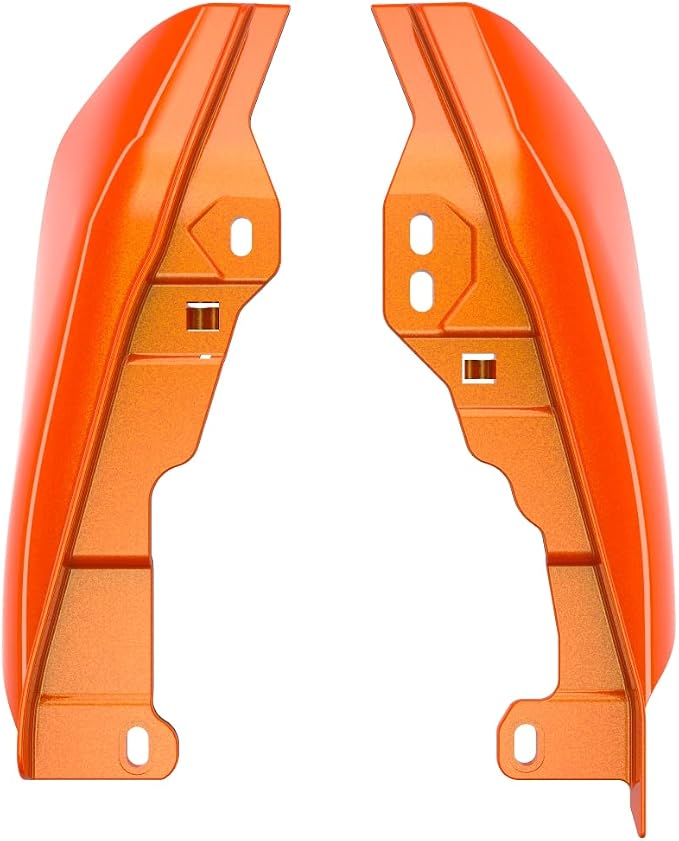 Advanblack 2024 RG Mid Frame Air Deflectors Compatible for Harley Touring Street Glide, Road King, Electra Glide, 2009-2025(Wicked Orange Pearl)