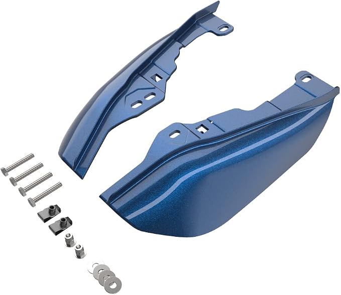 Advanblack 2024 RG Mid Frame Air Deflectors Compatible for Harley Touring Street Glide, Road King, Electra Glide, 2009-2025(Dark Blue Pearl)