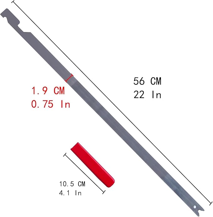 SINKHANUN 22 inches Slim Jim Tool, Stainless Steel Professional Auto Tool with Clematis Durable and Lightweight