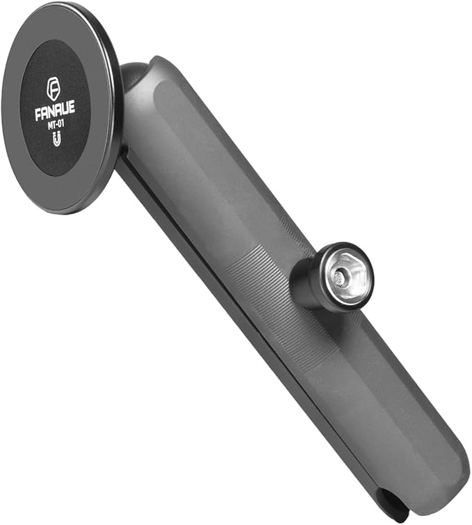 FANAUE Magnetic Car Mount Compatible with Ram Mount B Size Ball Head Anti-Theft Double Socket Arm and Bike Motorcycle Phone Holder, Suitable for 4.7-7.5" Smartphones