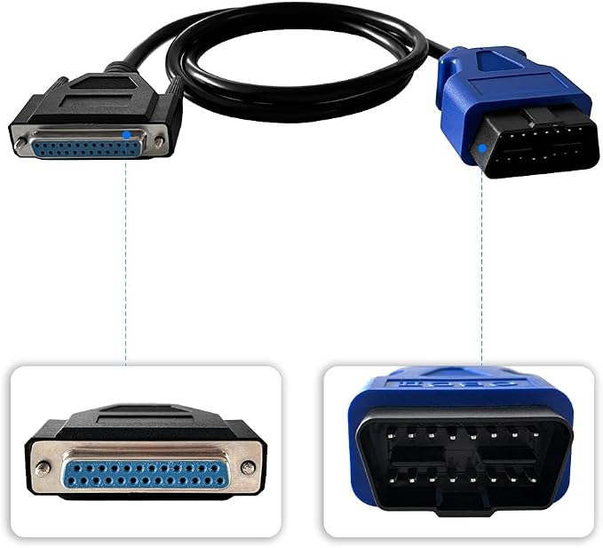 OBD2 J1962 Adapter 4919781 Cable for Cummins Inline 6 & 7 Diagnotic Scanner Tool Replacement for Cummins Inline P/N 4919781