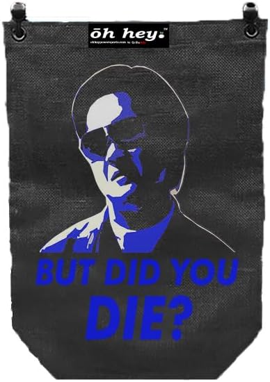 UTV Outdoor Trail Mesh Trash Sack Bag Custom (But Did You Die - Blue)