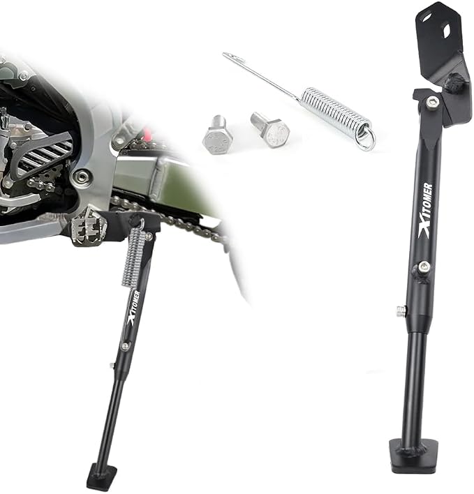 Xitomer Adjustable Kickstand Compatible with RM-Z250 2007-2013 & RM-Z450 2005-2007 - 7-Position Aluminum Sidestand with Wide Footpad
