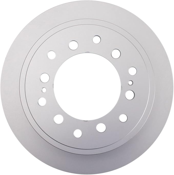 TRQ Rear Brake Rotor Set G Coated Vented Compatible with 2010-2023 Lexus GX460 2010-2024 Toyota 4Runner 2010-2014 FJ Cruiser
