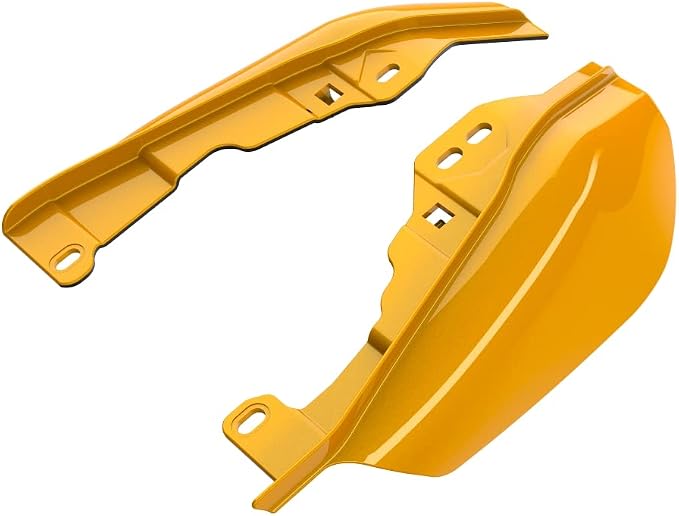 Advanblack 2024 RG Mid Frame Air Deflectors Compatible for Harley Touring Street Glide, Road King, Electra Glide, 2009-2025(Hightail Yellow Pearl)