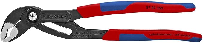 KNIPEX Tools - Pliers Wrench, Black Finish, Multi-Component (8602180) & Cobra Water Pump Pliers