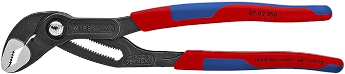 KNIPEX Cobra Water Pump Pliers and Long Nose Pliers with Cutter (8 Inches)