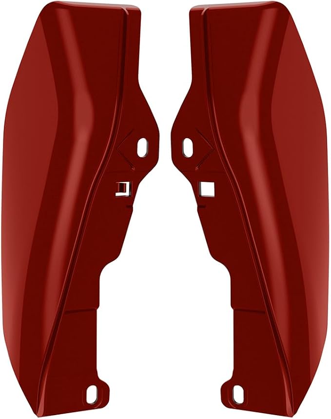 Color - Matched Mid Frame Air Deflectors Heat Shield, Perfectly Fit for Harley Touring Models 2009-2026 Red Rock