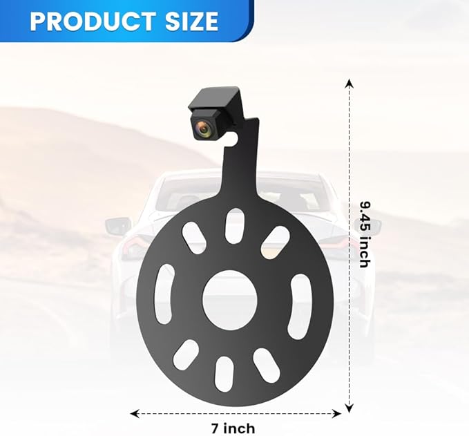 Junsun Backup Camera for Jeep Wrangler JK JKU Rubicon Sahara Sport Unlimited 2007-2018, Wide Angle Rear View Reverse Parking Off-Road Wheel Mount Camera