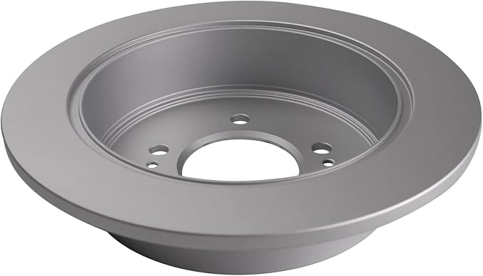 TRQ Rear Brake Rotor Set G Coated Solid Compatible with 2001-2006 Hyundai Santa Fe 2005-2015 Tucson 2005-2016 Kia Sportage